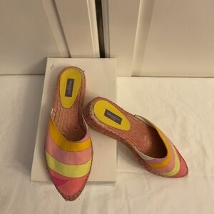 Vintage Emilio Pucci Women's Multicolor Espadrille Mules